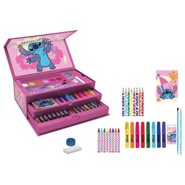 ΣΕΤ ΖΩΓΡΑΦΙΚΗΣ ΣΕ ΒΑΛΙΤΣΑΚΙ 52τεμ LILO AND STITCH 565836