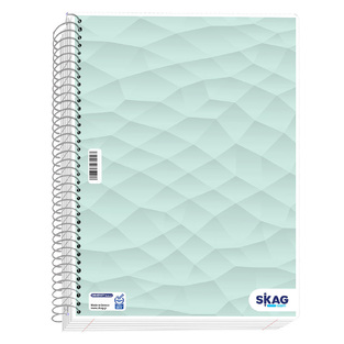 SKAG ΤΕΤΡΑΔΙΟ ΣΠΙΡΑΛ 17x25cm 2 ΘΕΜΑΤΩΝ 60φ UNIVERSITY LAMINATED ABSTRACT ΠΡΑΣΙΝΟ ΤΗΣ ΜΕΝΤΑΣ 231930