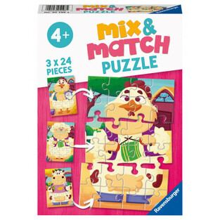 RAVENSBURGER ΠΑΖΛ 3x24 ΤΕΜΑΧΙΩΝ MIX AND MATCH ΦΑΡΜΑ 05198