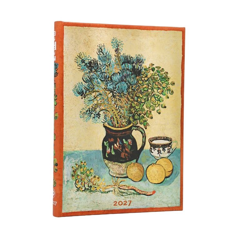 2027 ΗΜΕΡΟΛΟΓΙΟ ΕΒΔΟΜΑΔΙΑΙΟ PAPERBLANKS MIDI 13x18cm VAN GOGH S STILL LIFE (ΣΚΛΗΡΟ ΕΞΩΦΥΛΛΟ) DE19283