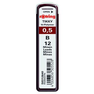 ROTRING ΜΥΤΕΣ ΓΙΑ ΜΗΧΑΝΙΚΟ ΜΟΛΥΒΙ 0.5mm B (ΚΟΥΤΑΚΙ ΤΩΝ 12τεμ)