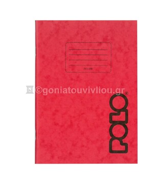 POLO ΤΕΤΡΑΔΙΟ ΚΑΡΦΙΤΣΑ 17x25cm 50φ ΡΙΓΕ ΚΟΚΚΙΝΟ 919069