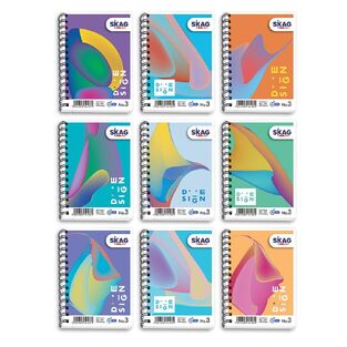 SKAG ΣΗΜΕΙΩΜΑΤΑΡΙΟ ΣΠΙΡΑΛ HIGH PRIPLAC 10,5x14,8cm No3 60φ 141031