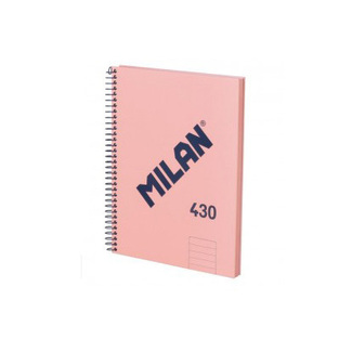 MILAN ΤΕΤΡΑΔΙΟ ΣΠΙΡΑΛ 16x21cm 1 ΘΕΜΑΤΟΣ 80φ ΠΕΡΦΟΡΕ ΜΕ ΤΡΥΠΕΣ ΣΚΛΗΡΟ ΕΞΩΦΥΛΛΟ ΡΟΖ 57152E80SNCP