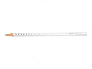 FABER CASTELL ΜΟΛΥΒΙ SPARKLE GRIP B ΛΕΥΚΟ 118305