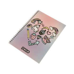 POLO ΤΕΤΡΑΔΙΟ ΣΠΙΡΑΛ A4 21x29,7cm 4 ΘΕΜΑΤΩΝ 120φ DESIGN UNICORN 919011 8420