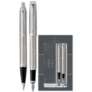 PARKER ΣΕΤ ΠΕΝΑ ΚΑΙ ΣΤΥΛΟ IM DUO ESSENTIAL STAINLESS STEEL FP BP