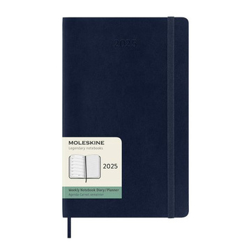 2025 ΗΜΕΡΟΛΟΓΙΟ MOLESKINE LARGE (13x21cm) SOFT COVER SAPPHIRE BLUE WEEKLY DIARY (ΕΒΔΟΜΑΔΙΑΙΟ ΗΜΕΡΟΛΟΓΙΟ ΕΤΟΥΣ)
