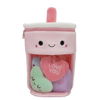 LUNA TOYS ΛΟΥΤΡΙΝΟ ΠΟΤΗΡΙ ΣΕΤ 5τεμ SQUISHCUTIES ΡΟΖ 28cm 623029