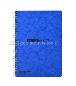 SKAG ΤΕΤΡΑΔΙΟ ΣΠΙΡΑΛ A4 (21x29,7cm) 4 ΘΕΜΑΤΩΝ 120φ BASIC ΜΠΛΕ 276122