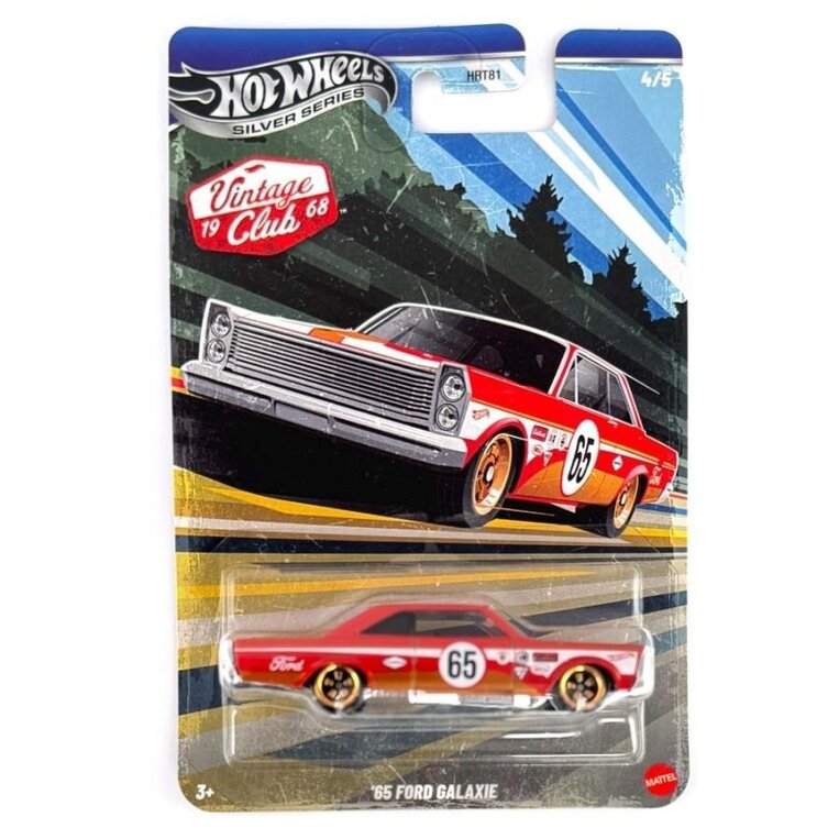 MATTEL ΑΥΤΟΚΙΝΗΤΑΚΙ HOT WHEELS SILVER SERIES VINTAGE CLUB 1968 65 FORD GALAXIE HRT81 JKY29 861 01485