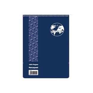 GLOBUS ΜΠΛΟΚ ΣΠΙΡΑΛ 8x11cm 80φ ΡΙΓΕ CLASSIC ΜΠΛΕ G164M