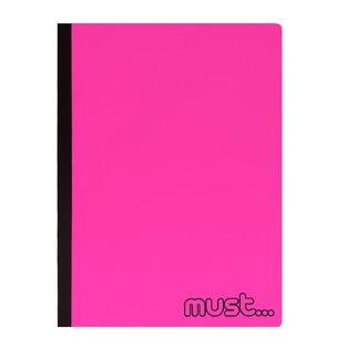 MUST ΤΕΤΡΑΔΙΟ FOLDI A4 21x29,7cm 4 ΘΕΜΑΤΩΝ ΡΙΓΕ ΜΕ ΓΡΑΜΜΕΣ (ΤΥΠΟΥ FLEX) 128φ ΡΟΖ ΦΟΥΞΙΑ 584673