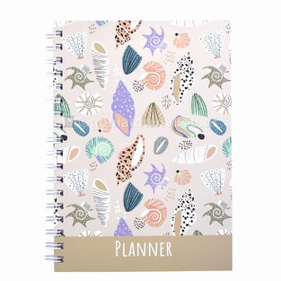 ΣΗΜΕΙΩΜΑΤΑΡΙΟ ΣΠΙΡΑΛ PLANNER 17x24cm 100φ ΚΟΧΥΛΙΑ 582346