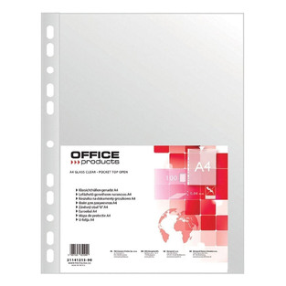 OFFICE PRODUCTS ΖΕΛΑΤΙΝΑ A4 (21x29,7cm) ΜΕ ΤΡΥΠΕΣ ΕΝΙΣΧΥΜΕΝΗ ΜΑΤ 40mic (ΠΑΚΕΤΟ 100τεμ) 2114121590