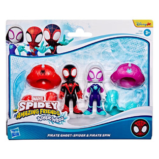 HASBRO MARVEL SPIDERMAN AND HIS AMAZING FRIENDS WATERWEBS 2 ΦΙΓΟΥΡΕΣ PIRATE GHOST SPIDER ΚΑΙ PIRATE SPIN G1462