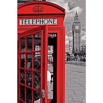 ΔΙΑΚΟΣΜΗΤΙΚΗ ΑΦΙΣΑ LONDON PHONE BOX 61x91,5cm GPE4400 No26