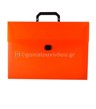 GROOVY ΤΣΑΝΤΑ ΣΧΕΔΙΟΥ ΠΛΑΣΤΙΚΗ 27x38x4cm ΜΕ 1 ΕΝΑ ΚΛΙΠ ΚΑΙ ΧΕΡΟΥΛΙ ΔΙΑΦΑΝΗ ΠΟΡΤΟΚΑΛΙ 032043