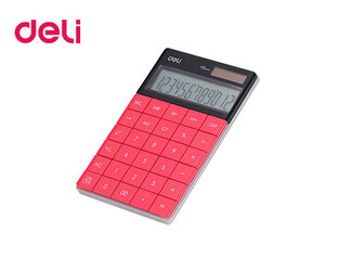 DELI ΑΡΙΘΜΟΜΗΧΑΝΗ ΠΛΑΚΕ ΜΕΓΑΛΗ 12 ΨΗΦΙΩΝ ΚΟΚΚΙΝΗ 2311589R