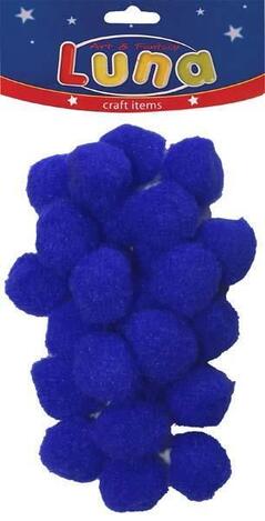 LUNA ΣΕΤ POM PONS (ΠΟΜ ΠΟΝΣ) 25MM ΜΠΛΕ 25TMX 0620465
