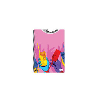 SKAG ΤΕΤΡΑΔΙΟ ΣΠΙΡΑΛ A4 (21x29,7cm) 3 ΘΕΜΑΤΩΝ 90φ FUN ΚΟΡΙΤΣΙ ΡΟΖ 300384