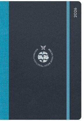 2026 ΗΜΕΡΟΛΟΓΙΟ ΕΒΔΟΜΑΔΙΑΙΟ ΥΠΟΚΙΤΡΙΝΟ FLEXBOOK 14x20cm FLEX ΜΑΥΡΟ ΜΕ ΤΥΡΚΟΥΑΖ ΡΑΧΗ ΚΑΙ ΛΑΣΤΙΧΟ ΗΒ 830269 (THE WRITING FIELDS) (200183)