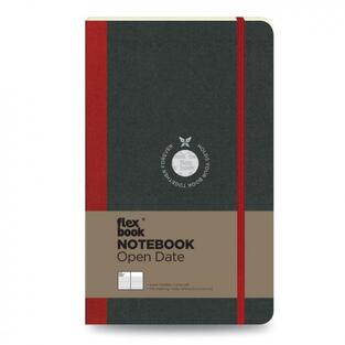 FLEXBOOK GLOBAL NOTEBOOK 13x21cm OPEN DATE 192 PAGES IVORY ΣΗΜΕΙΩΜΑΤΑΡΙΟ ΜΠΟΡΝΤΩ ΛΙΝΟΔΕΤΟ ΜΕ ΛΑΣΤΙΧΟ ΜΕ ΑΝΟΙΧΤΕΣ ΗΜΕΡΟΜΗΝΙΕΣ 2100024 (THE WRITING FIELDS)