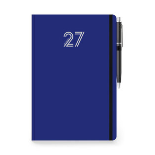 2027 ΗΜΕΡΟΛΟΓΙΟ ΗΜΕΡΗΣΙΟ ULTIMA 12x17cm ΜΠΛΕ ΜΕ ΛΑΣΤΙΧΟ / ΕΥΡΕΤΗΡΙΟ ΜΗΝΩΝ / ΣΤΥΛΟ 892729 (ΤΡΙΠΕΡΙΝΑ)