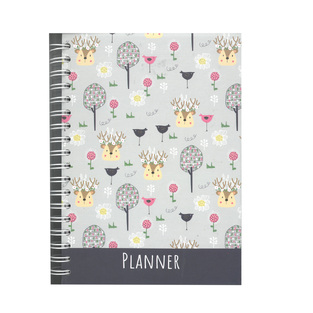 ΣΗΜΕΙΩΜΑΤΑΡΙΟ ΣΠΙΡΑΛ PLANNER 17x24cm 100φ ΕΛΑΦΑΚΙΑ ΠΟΥΛΙΑ ΚΑΙ ΛΟΥΛΟΥΔΙΑ 582346