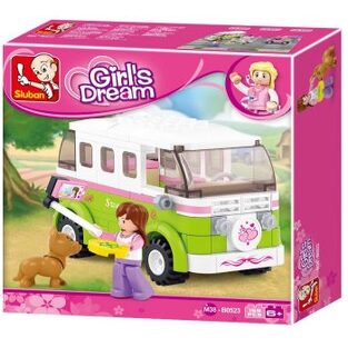 SLUBAN ΠΑΙΔΙΚΟ ΠΑΙΧΝΙΔΙ ΜΕ ΤΟΥΒΛΑΚΙΑ B0523 CAMPER (ΤΡΟΧΟΣΠΙΤΟ) 158PCS