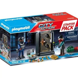 PLAYMOBIL CITY ACTION STARTER PACK ΣΥΛΛΗΨΗ ΔΙΑΡΡΗΚΤΗ ΧΡΗΜΑΤΟΚΙΒΩΤΙΟΥ 70908