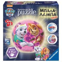 RAVENSBURGER 3D (ΤΡΙΣΔΙΑΣΤΑΤΟ) ΠΑΖΛ 72 ΤΕΜΑΧΙΩΝ ΜΠΑΛΑΛΑΜΠΑ (ΜΠΑΛΑ ΛΑΜΠΑ) ΤΡΕΛΑ PAW PATROL ΣΚΑΙ ΚΑΙ ΕΒΕΡΕΣΤ 118144