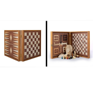 ΠΟΛΥΠΑΙΧΝΙΔΙ 4 ΣΕ 1 ΣΚΑΚΙ ΤΑΒΛΙ ΓΚΡΙΝΙΑΡΗΣ ΦΙΔΑΚΙ ΕΛΙΑ 34x34cm CBLS34E (ΜΑΝΟΠΟΥΛΟΣ)