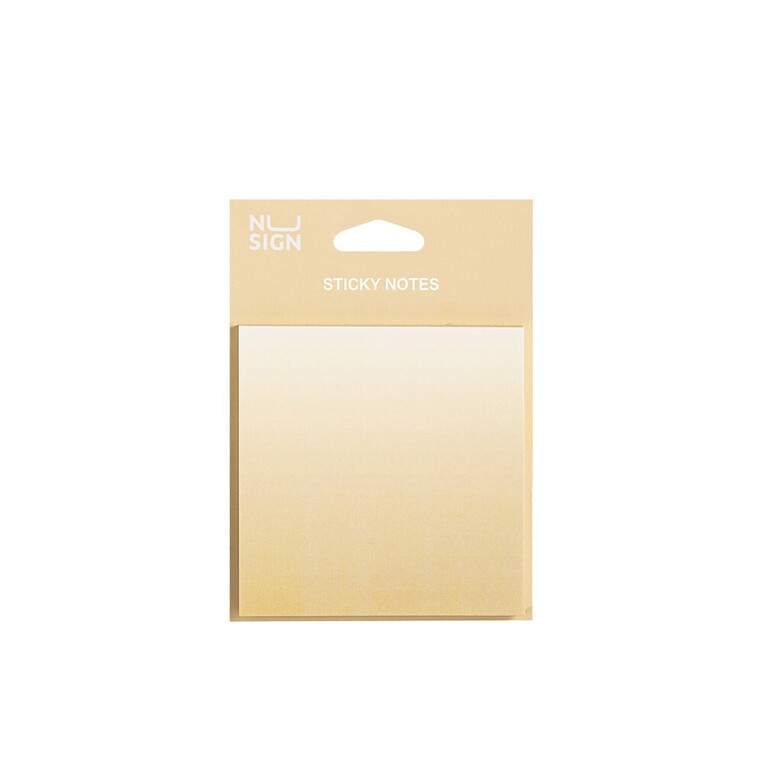 DELI NUSIGN ΑΥΤΟΚΟΛΛΗΤΑ ΧΑΡΤΑΚΙΑ ΣΗΜΕΙΩΣΕΩΝ 74x74cm 60φ ΚΙΤΡΙΝΟ OMBRE ENS357