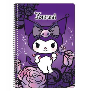 SANRIO ΤΕΤΡΑΔΙΟ ΣΠΙΡΑΛ 17x25cm 2 ΘΕΜΑΤΩΝ 60φ PURPLE KUROMI 25202