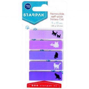 STARPAK ΑΥΤΟΚΟΛΛΗΤΟΙ ΣΕΛΙΔΟΔΕΙΚΤΕΣ ΓΑΤΕΣ 100τεμ 449405