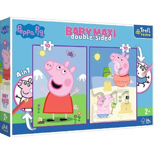 TREFL PRIMO ΠΑΖΛ 10τεμ ΔΙΠΛΗΣ ΟΨΗΣ 4 ΣΕ 1 PEPPA PIG 43001