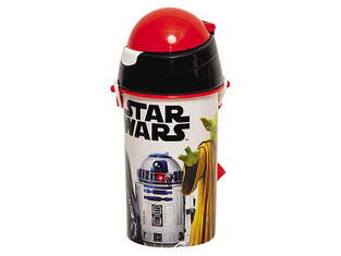 GIM ΠΑΓΟΥΡΙ ΠΛΑΣΤΙΚΟ ΜΕ ΚΑΛΑΜΑΚΙ 500ML STAR WARS Ο ΠΟΛΕΜΟΣ ΤΩΝ ΑΣΤΡΩΝ ΑΣΠΡΟ 55878209