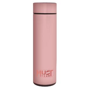 MUST ΘΕΡΜΟΣ ΑΝΟΞΕΙΔΩΤΟΣ 500ml ΜΕ ΕΝΔΕΙΞΗ ΘΕΡΜΟΚΡΑΣΙΑΣ LED ΚΑΙ RUBBER ΥΦΗ ΡΟΖ 586005