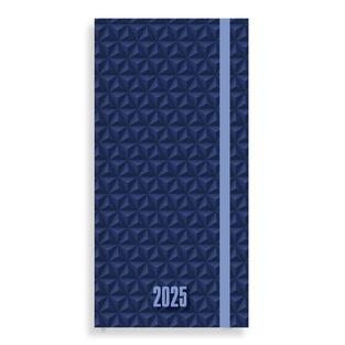 2025 ΗΜΕΡΟΛΟΓΙΟ ΑΤΖΕΝΤΑ ΕΒΔΟΜΑΔΑ ΣΕ ΔΥΟ ΣΕΛΙΔΕΣ 8x16cm ΜΕ ΛΑΣΤΙΧΟ LUXURY ΜΠΛΕ 586123 (MUST)