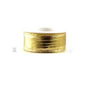GOLDI DECOR ΚΟΡΔΕΛΑ ΣΥΣΚΕΥΑΣΙΑΣ ΥΦΑΣΜΑΤΙΝΗ ΧΡΙΣΤΟΥΓΕΝΝΙΑΤΙΚΗ 2,5cm x 3m ΧΡΥΣΑΦΙ 96104