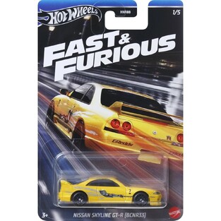 MATTEL HOT WHEELS FAST AND FURIOUS ΑΥΤΟΚΙΝΗΤΑΚΙ NISSAN SKYLINE GT-R (BCNR33) HNR88 / HRW51
