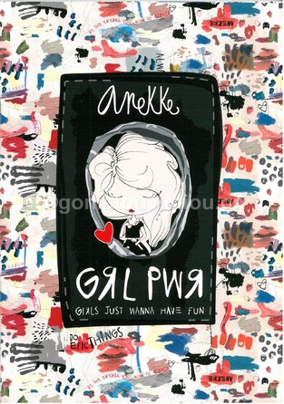 ANEKKE ΤΕΤΡΑΔΙΟ ΚΑΡΦΙΤΣΑ A4 21x29,7cm 38φ GIRL POWER