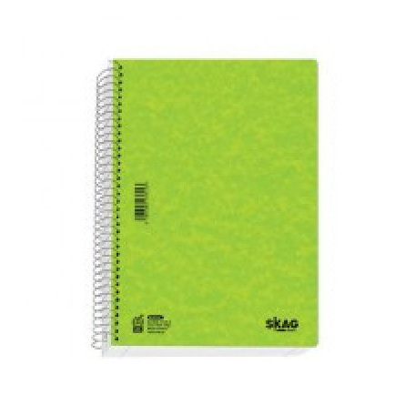 SKAG ΤΕΤΡΑΔΙΟ ΣΠΙΡΑΛ A4 (21x29,7cm) 5 ΘΕΜΑΤΩΝ 150φ ΠΡΕΣΠΑΝ PRESPAN STYLE  ΠΕΡΦΟΡΕ ΛΑΧΑΝΙ 124898