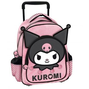 SANRIO ΣΧΟΛΙΚΗ ΤΣΑΝΤΑ ΣΑΚΙΔΙΟ TROLLEY ΤΡΟΛΕΙ ΝΗΠΙΑΓΩΓΕΙΟΥ PRESCHOOL FACE KUROMI 252264