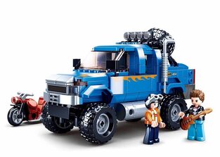 SLUBAN ΠΑΙΔΙΚΟ ΠΑΙΧΝΙΔΙ ΜΕ ΤΟΥΒΛΑΚΙΑ B0813 BLUE HEAVY TRUCK 4X4 361pcs