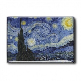 LANZFELD EDITIONS ΜΑΓΝΗΤΑΚΙ ΨΥΓΕΙΟΥ 8x5,5cm VAN GOGH STARRY NIGHT LAMF0318