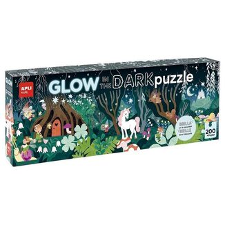 APLI KIDS ΠΑΖΛ 200 ΤΕΜΑΧΙΩΝ ΠΟΥ ΦΩΣΦΟΡΙΖΕΙ ΣΤΟ ΣΚΟΤΑΔΙ MAGIC FOREST 19692