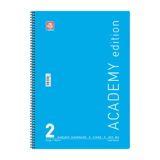 SPECIAL BY TYPOTRUST ΤΕΤΡΑΔΙΟ ΣΠΙΡΑΛ ACADEMY A4 (21x29,7cm) 2 ΘΕΜΑΤΩΝ 60φ ΜΠΛΕ