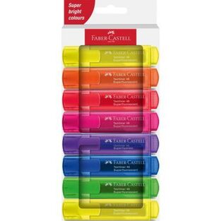 FABER CASTELL ΣΕΤ ΜΑΡΚΑΔΟΡΟΙ ΥΠΟΓΡΑΜΜΙΣΗΣ FLUO 7 + 1 ΔΩΡΟ 254648